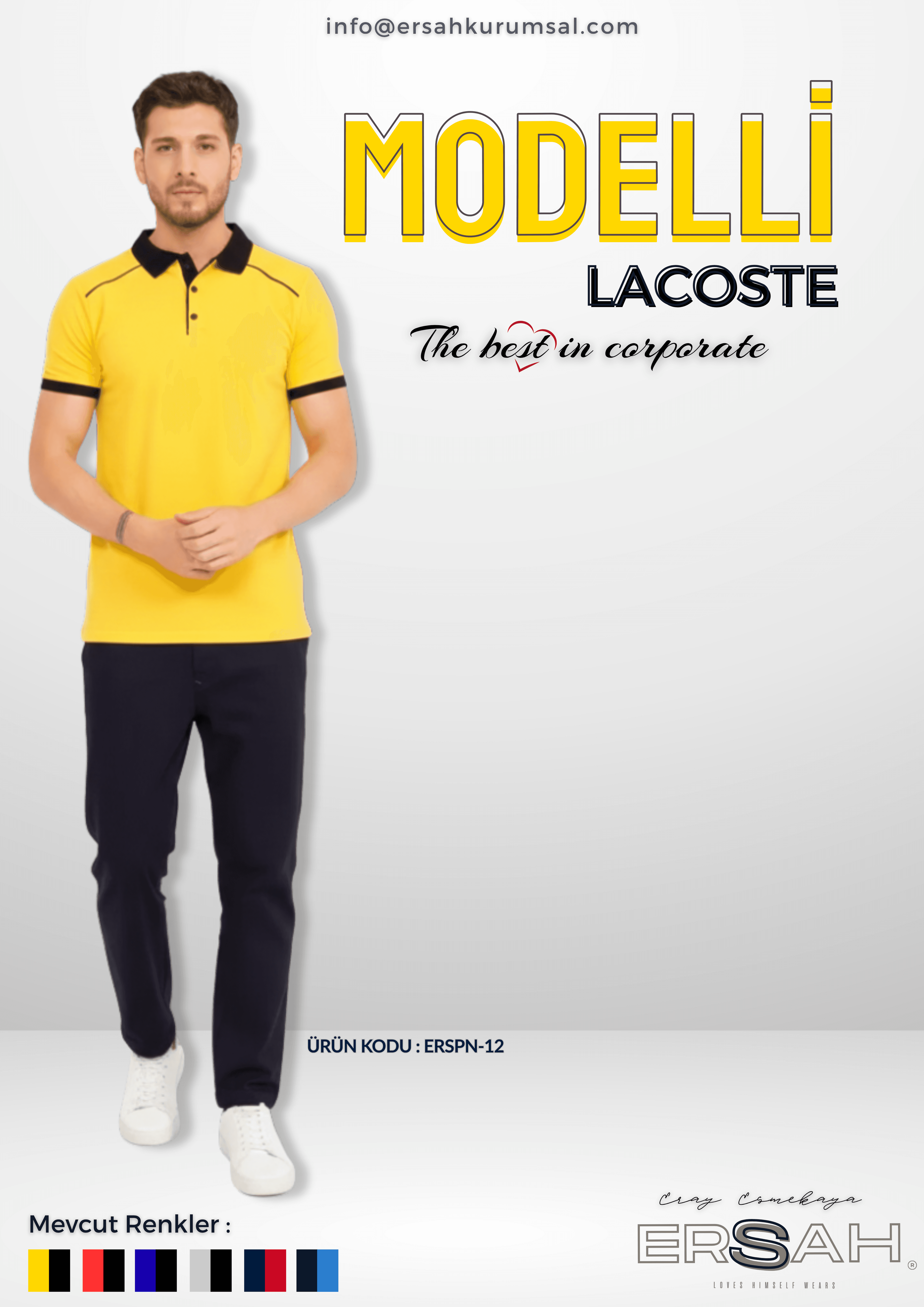 Modelli Polo Yaka T-Shirt